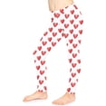 thumbnail image 2 of uublik Leggings Girls Size 3T-8 Ankle Length Athletic Yoga Pants for Kids Clothes Red, 2 of 5