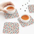thumbnail image 7 of Pofeuu Artoon Car Print Leather Coasters Set of 6, Round Cups Mugs Mat Pad for Home Kitchen Heat Resistant Drink Coasters,Square, 7 of 7