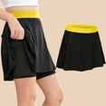 thumbnail image 2 of JAJAHO Girls Tennis Skirts With Pockets Built In Shorts High Waisted Sports Casual Skorts Summer Activewear Ages 5-9 Years Trendy Skirt, 2 of 4