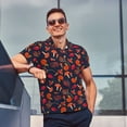 thumbnail image 3 of Wukai Autumnal Forest Men’s Polo Shirts,Quick-Dry Athletic Shirt,Classic Fit Shirts-XX-Large, 3 of 8