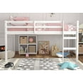 thumbnail image 5 of HH2Home Campbell Wood Twin Junior Loft Bunk Bed, White, 5 of 13