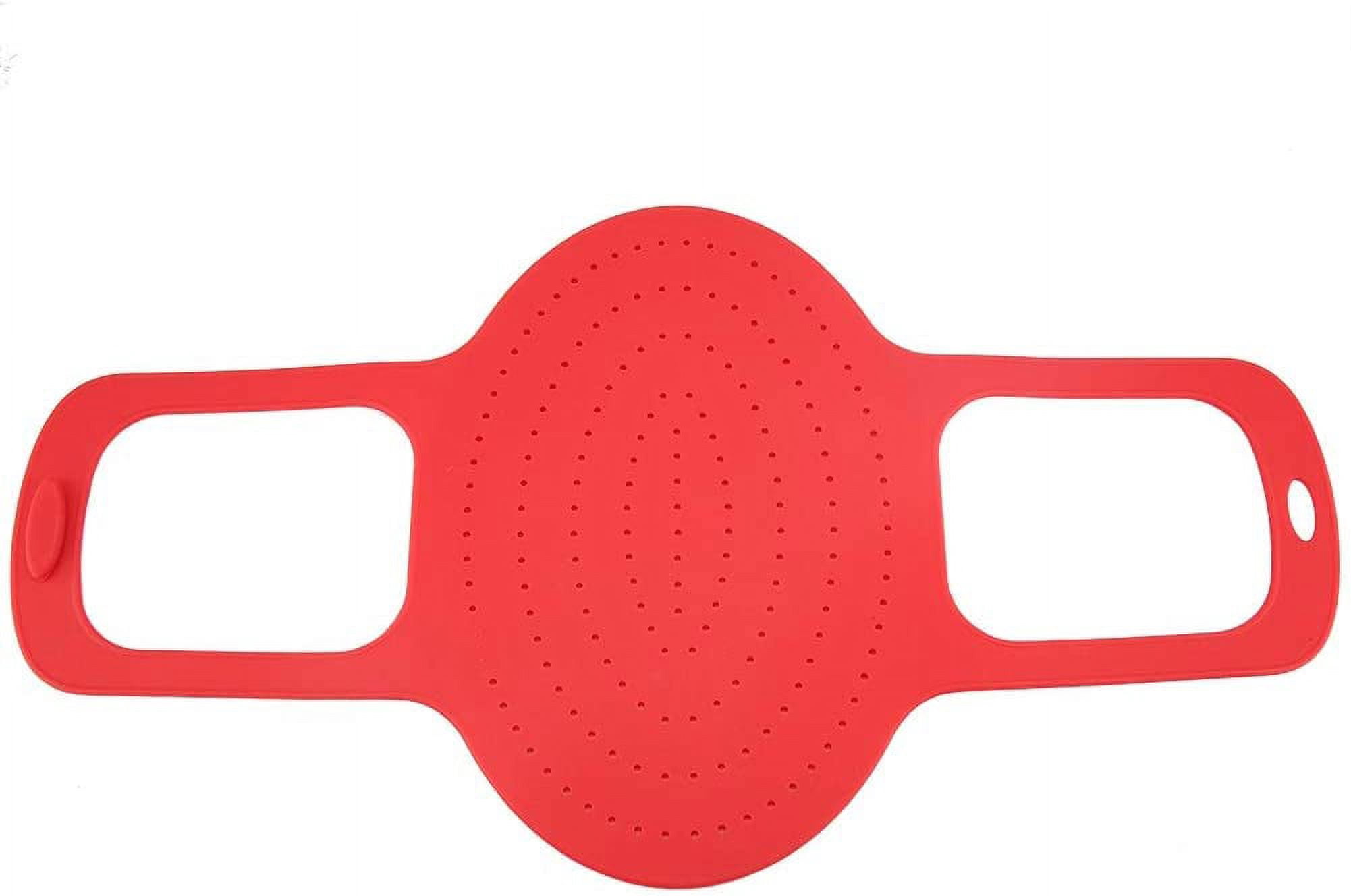 ABCISI Turkey Lifter, Food Grade Silicone Turkey Mat, Reusable Non-Stick, Heat-Resistant and Anti-Scald Chicken Turkey Meat Lifter Mat, Baking Pan Kitchen Tool, 59 x31.5 cm (Red)