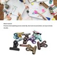 thumbnail image 3 of 10pcs Colored Hinge Clips Small Metal Clips Tiny Metal Binder Clips Wall Clipsfor Photos Files with Hangable Design Strong Clamping Force, 3 of 8