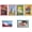 Colorful#5PCS, variant on 2Pcs Transparent Acrylic Fridge Magnetic Picture Frame, Scalloped Magnetic Photo Holders for Refrigerator, Locker, Photo Board, Art Display, Sign Holder (2.36 x 3.54in)