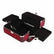 thumbnail image 5 of Estuche de Maquillaje, Caja de Transporte de Cosméticos, Caja Organizadora De Maquillaje, 4 Bandejas, Para Mujeres, Maquillador, Manualidades, Kit De Uñas (Vino Tinto Y Franja), 5 of 9