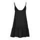 thumbnail image 5 of Falda de vestido sin mangas con espalda descubierta y tirantes sueltos de Color sólido con cuello en V Sexy para mujer a la moda Pompotops qwe13135, 5 of 8