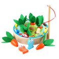 thumbnail image 2 of baby boy girl montessori Harvest Carrot Habilidad Motor Tablero Actividad de Desarrollo Educativo Juguetes de para R SM SunniMix juego de pesca, 2 of 8