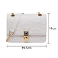 thumbnail image 2 of Bolso de hombro para mujer, bolso de mano de moda, bolso cruzado de diseñador con correa de cadena, blanco:;:;, 2 of 5