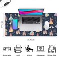 thumbnail image 5 of Long Mouse Pads for Desk,Dark Blue Little Princess Pattern Desk Mats on Top Of Desks, Desk Mouse Pad Extra Large with 3mm Non-Slip Base and Stitched Edge for Gaming,Office,Work,Home 35.4"x15.7", 5 of 6