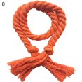 thumbnail image 1 of 2Pcs Solid Color Weaving Cotton Linen Rope Curtain Tieback Holder Home Decor, 1 of 8