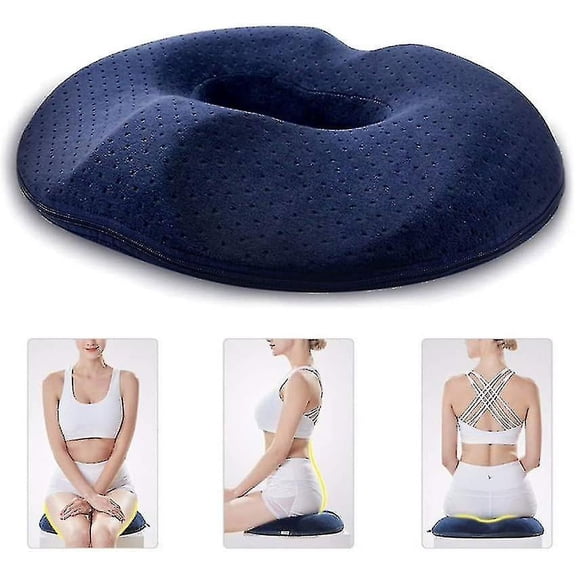 Donut Tailbone Pillow Hemorrhoid Pillow - Pain Relief Hemmoroid Treatment, Bed