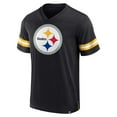thumbnail image 2 of Men's Fanatics  Black Pittsburgh Steelers Jersey Tackle V-Neck T-Shirt, 2 of 3