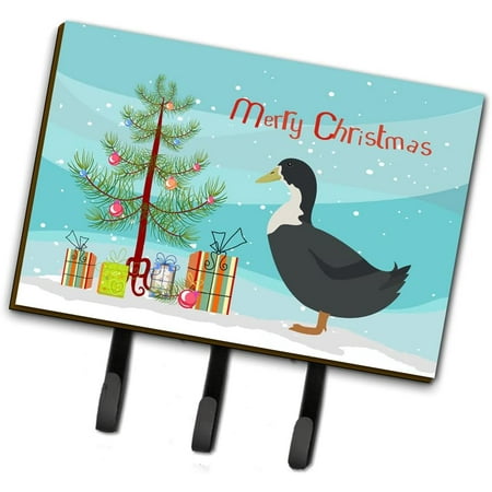 

Caroline s Treasures BB9229TH68 Blue Swedish Duck Christmas Leash or Key Holder Teal Wall Hooks Key Hooks Holder Coat Rack Wall Mount Coat Hooks Hooks for Hanging Keys Towel
