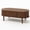 Brown, variant on 40" Oval Brown Engineered Wood Fluted Lift Top Coffee Table with Hidden Storage