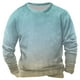 thumbnail image 2 of Sudadera sin capucha para hombre, informal, a la moda, con cuello redondo, estampado, de manga larga, blusa de poliéster, 2 of 3