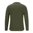 thumbnail image 5 of Lovskoo Men's Sweaters Pullover Stand Collar Elastic Solid Color Knit Tops Long Sleeve Sweater Olive Green, 5 of 5
