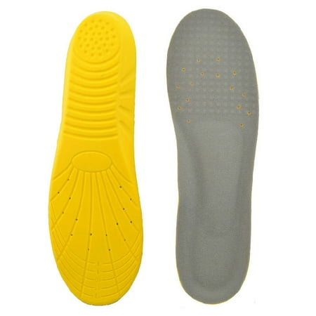 Orthotic Insoles, Orthopedic Insoles, Foam Insoles - Excellent Shock Absorption & Cushioning, Best Shoe Inserts for Running, Hiking and More - Size L 43-46 (Yellow + (Best Shoes To Fit Orthotics)