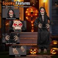 thumbnail image 2 of Gymax Halloween Animatronics Animatronic Sitting Skeleton Halloween Animated Moving Reaper, 2 of 10