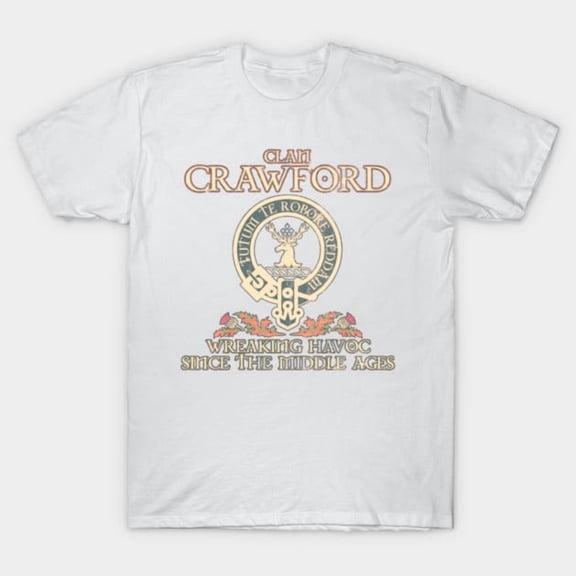 Clan Crawford crest Scottish T-Shirt, vintage shirt, 80s, 90s
