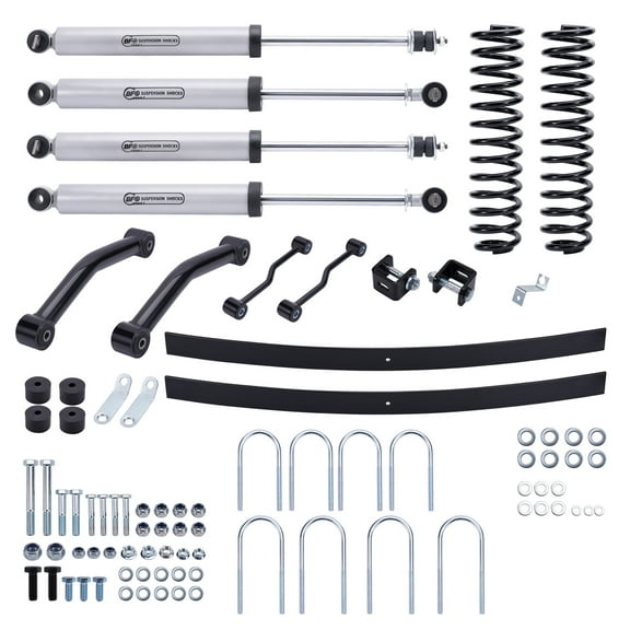 BFO 4.5" Suspension Lift Kit & Add-a-Leaf Springs For Jeep Cherokee XJ 1984-2001