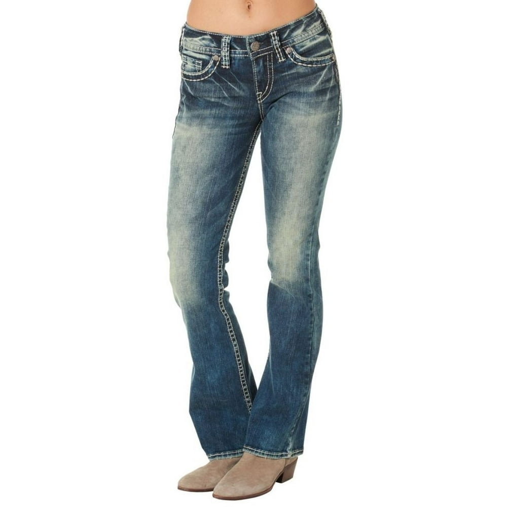 Silver Jeans - Silver Jeans Denim Womens Suki Mid Bootcut Medium Wash ...