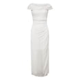 thumbnail image 5 of Dress for Women Cowl Neck Sleeveless Ruched Waist Chiffon Floor Length Maxi Gown Elegant Formal Wedding Guest Evening Dress, 5 of 6