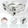 thumbnail image 4 of Quilts Queen Size Bedding Set, Green Christmas Tree Lightweight Quilted Comforter, Winter Seasonal Xmas Pine Trees Soft Reversible Bedspread Coverlet with Pillow Covers for All Season, 90" x 96", 4 of 9