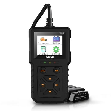 OBD2 Scanner Diagnostic Tool, Code Reader for Cars and Trucks for Clearing Fault Codes, Check Engine Code Reader for All OBD II Vehicles since 1996