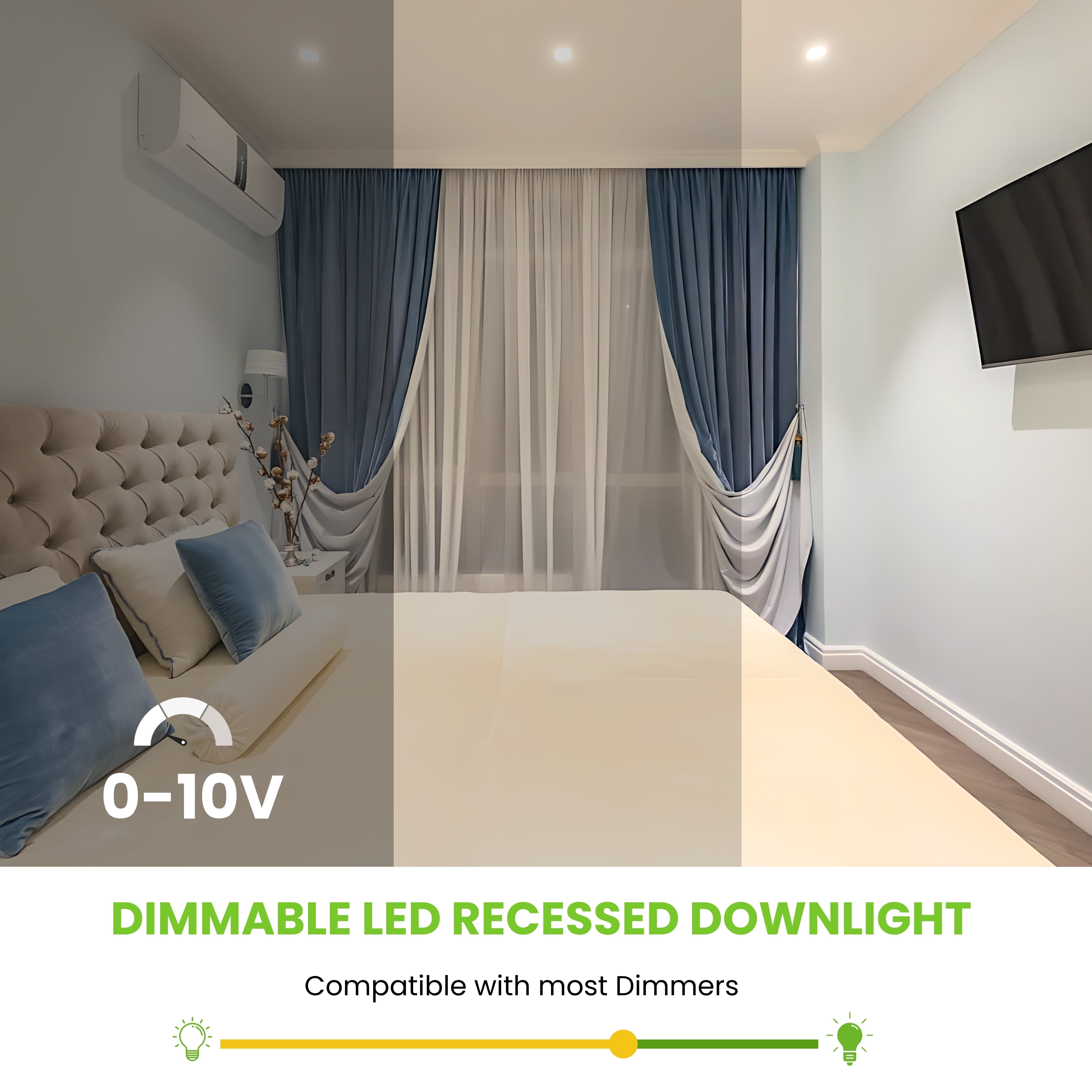 GREENLIGHTDEPOT BR40 Light Bulbs, LED Indoor Flood Light, Dimmable, CRI80 3000K White, 100W Equivalent 15W, 1200 Lumens, E26 Base, Indoor Residential Home Recessed Can Lights, High Lumens ETL(24 Pack)