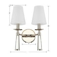 thumbnail image 5 of Crystorama Lighting - Wall Mount - Baxter - Two Light Wall Sconce in Traditional, 5 of 7