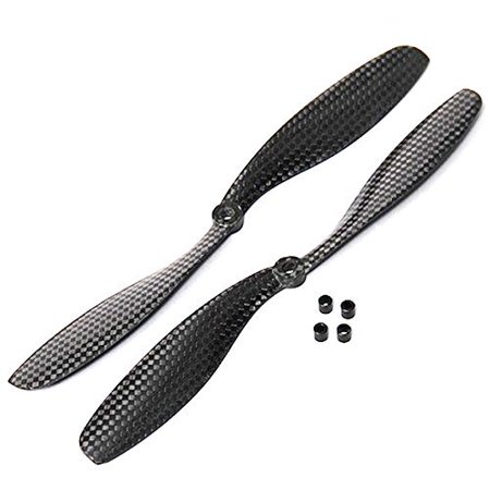 Usaq 4Pcs Carbon Fiber Propellers 8045 8X45 Very Rigid Props (2) Pair (Cwccw)