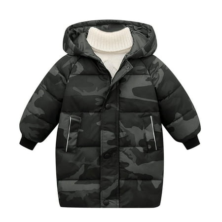 

Aompmsdx Toddler Baby Kids Girls Sweater Coat Winter Thick Warm Button Hooded Windproof Coat Outwear Jacketdress