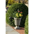 thumbnail image 4 of Alfresco Home Longleaf 14" Rd. Fiberstone Urn with Drain Hole in Aged Moss Green, 4 of 6