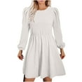 thumbnail image 1 of Soldes! Cameland Robe à Capuche pour Femme, Mode, Unie, Manches Longues, Col Rond, à Cordon, Chandail, 1 of 5