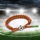 thumbnail image 5 of Pulsera trenzada de cuerda Colco Brazaletes de fútbol rojo verde, 5 of 8