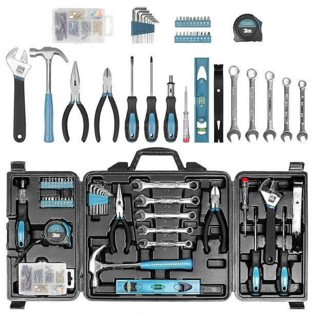Kit de herramientas Zeite, juego de herramientas manuales de 144 piezas con caja de almacenamiento