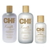 CHI Keratin Shampoo and Conditioner ( 12 oz each ) with Silk Infusion 2 oz
