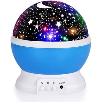 B Kids 004909 Star Projector Night Light - White/Grey, With Soothing Sounds & Auto Sensor
