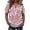 Red, variant on Womens Vertical Stripe Heart Printed Henley Top, V Notch Half Button Short Cuffed Sleeve Flowy Casual Blouse, Four Color Options Lightweight Summer Shirt, S-XXL, True To Size
