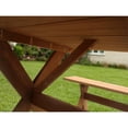 thumbnail image 5 of X-Frame Picnic Table Dining Set, 5 of 6