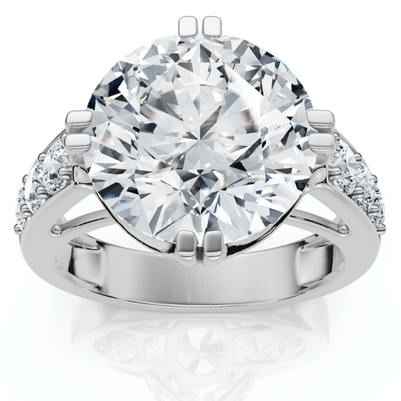 Pompeii Certified 5 1/2Ct Bauer Diamond Engagement Ring 14k Gold or Platinum Lab Grown