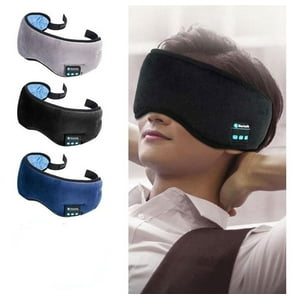 Antifaces Auriculares Dormir Bluetooth Música Micrófono Color Negro