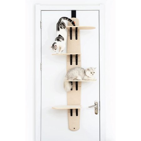 Cat Climber Multi-Level Door Hanging Cat Tower, Large Design - 4 Tier Hanging Cat Condo Door Cat Tree,67.3 Inches