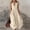 Beige plus size boho maxi dress a1, variant on Womens Plus Size Sleeveless Button Down Collared Flowy Maxi Dress Solid Boho Casual Beach Vacation Long Dresses, Light Blue L