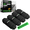 Black, variant on Rhino USA 1/2" x 16' Dock Lines - Heavy Duty Marine Grade Rope for Boats, Kayaks, Pontoons, Fishing and More! Ultimate Boating Accessory - Green