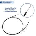 thumbnail image 3 of Cable de Liberación del Pestillo del Capó Unique Bargains para Hyundai Sonata 1999-2001 No.8119038000, 3 of 6