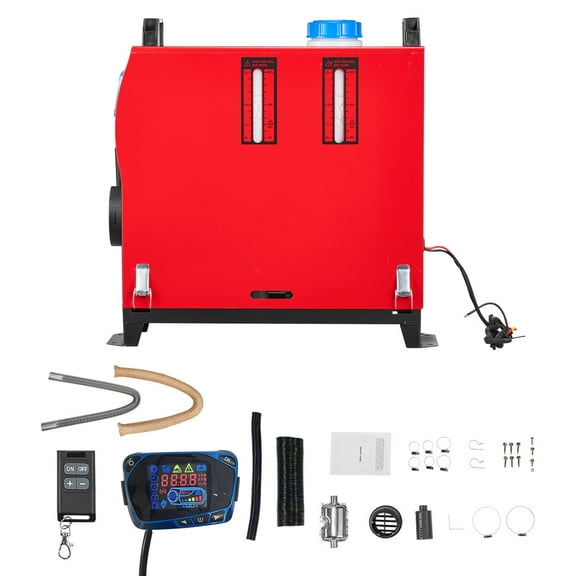 KFFKFF 8 kW Diesel Air Heater, 12-24V DC, Efficient Heating System with Remote Control and LCD Display, Quiet Operation, Pre-Heating Feature, Suitable for RVs, Trucks, Campers, Vans, Boats