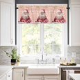 thumbnail image 3 of Merry Christmas Kitchen Curtains and Valances Set, Santa with Gift Rod Pocket Window Valance 18 Inch Window Curtain Panels for Living Room Bedroom Laundry, 27.5x24in, 3 Pieces, 3 of 7