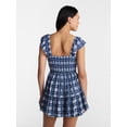 thumbnail image 3 of No Boundaries Smocked Romper with Flutter Sleeves, Women’s XXS-XXL, 3 of 5