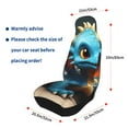 thumbnail image 4 of Sikiie Adorable Blue Baby Dragon Car Seat Protector 2 Pack Car Seat Cushion Mat, Car Seat Covers for SUV, Truck, Van, 4 of 7